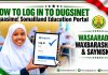 Somaliland Education Ministry Faces Questions Over Proposed 4.6% Deduction From Secondary School Fees Somaliland Education Portal Dugsinet login page and Ministry of Education and Science branding