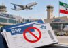 Somaliland bans Somalia BSP-Issued flight tickets Illustration of airline tickets marked BSP with a prohibition symbol, aircraft, and Somaliland flag at Hargeisa and Berbera international airports.